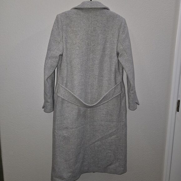 Zadig & Voltaire Mulan Double Breasted Grey Coat Size S New - Picture 16 of 16